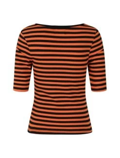 Hell Bunny Warlock Top: Black / Pumpkin Orange - XS, Large And 2XL -Fashion Apparel Big C Edit Back 18835.1597333035