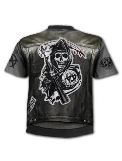 Sons Of Anarchy Jax Wrap T-Shirt -Fashion Apparel Big C Edit Back 31013.1572940479