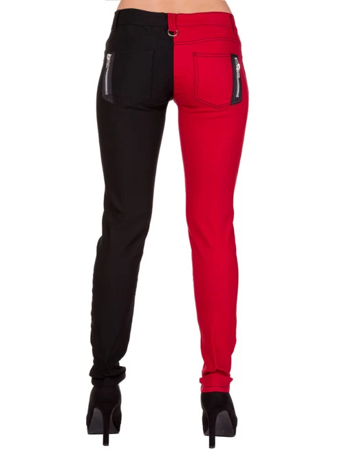 Banned Night After Night Jeans: Black / Red - Small To XL 4 Banned Night After Night Jeans: Black / Red - Small To XL - Image 2