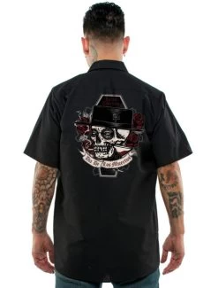 Lucky 13 Work Shirt: Muerto - Small, Medium And 2XL