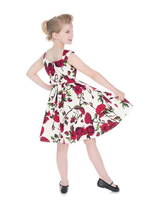 Hearts And Roses Ditsy Rose Kids' Dress 4 Hearts And Roses Ditsy Rose Kids' Dress - Image 2