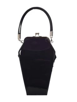 Sourpuss Coffin Sparkle Purse: Purple -Fashion Apparel Big C Edit Back 74405.1639060348