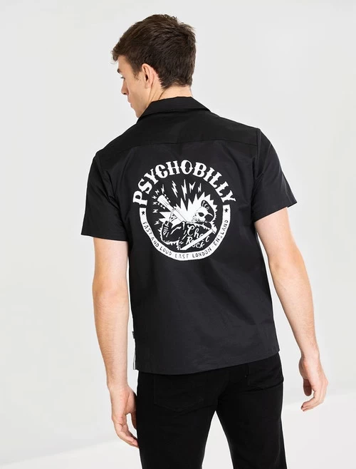 Chet Rock Psychobilly Bowling Shirt - Medium 3 Chet Rock Psychobilly Bowling Shirt - Medium