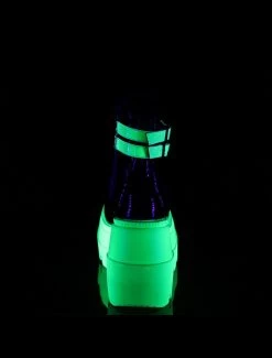 Demonia Shaker Ankle Boots: UV Neon Green - PRE-ORDER -Fashion Apparel Big C Edit Back 99726.1685614713