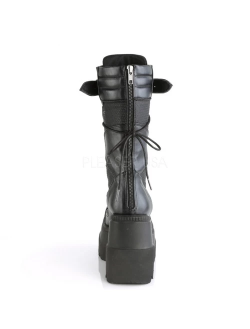 Demonia Shaker Pierced Mid-Calf Boots - PRE-ORDER 6 Demonia Shaker Pierced Mid-Calf Boots - PRE-ORDER - Image 4