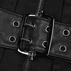 Punk Rave Cyber Punk Vest -Fashion Apparel Big C Edit Belt Close 96133.1559196625