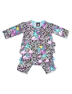 Six Bunnies Baby Bodysuit: Unicorn Party