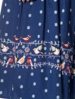 Banned Christmas Birds Dress - XS And Medium -Fashion Apparel Big C Edit Bottom Close 75096.1562301331