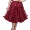 Banned Lifeforms 26" Petticoat: Bordeaux -Fashion Apparel Big C Edit CLose 36805.1556859105