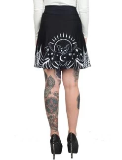 Too Fast Starry-Eyed Bat Skater Skirt -Fashion Apparel Big C Edit Close Back 55303.1570093181