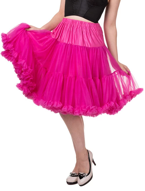Banned Starlite 23" Petticoat: Hot Pink 3 Banned Starlite 23" Petticoat: Hot Pink