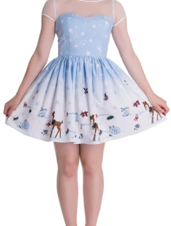 Hell Bunny Nevara Christmas Mini Dress - Small And Large -Fashion Apparel Big C Edit Close 58443.1570850891