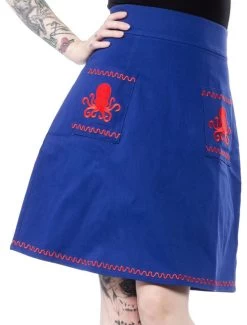 Sourpuss Blue Octopus Suzie Skirt -Fashion Apparel Big C Edit Close 91056.1551069134