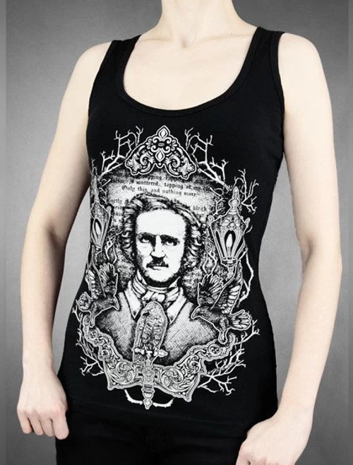 Restyle Edgar Allen Poe Tank Top 4 Restyle Edgar Allen Poe Tank Top - Image 2