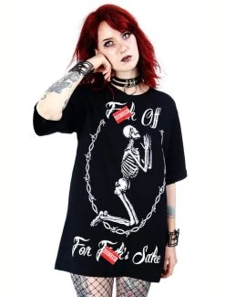 Restyle Oversized T-Shirt: F*ck Off For F*ck's Sake -Fashion Apparel Big C Edit Display Censored 80930.1590001325