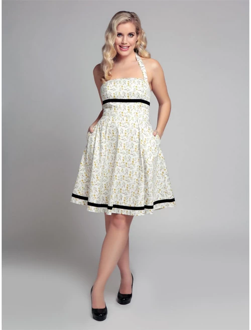 Collectif Orla Field Floral Flared Dress - Large To 4XL 3 Collectif Orla Field Floral Flared Dress - Large To 4XL