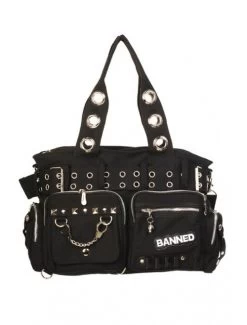 Banned Handcuff Handbag: Black -Fashion Apparel Big C Edit Display Trial 4 28269.1644301092