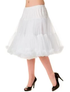 Banned Starlite 23" Petticoat: White