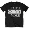 Faith No More Classic Logo T-Shirt: Black / White