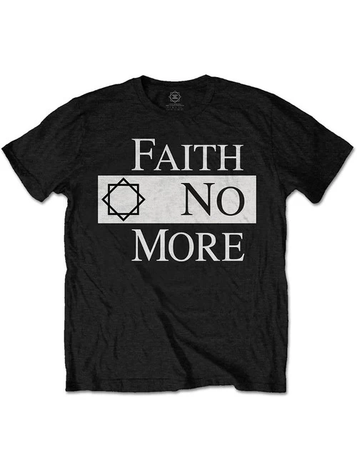 Faith No More Classic Logo T-Shirt: Black / White 3 Faith No More Classic Logo T-Shirt: Black / White