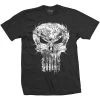 Marvel The Punisher Spiked Skull T-Shirt 1 Marvel The Punisher Spiked Skull T-Shirt -Fashion Apparel Big C Edit Display 20848.1557454136