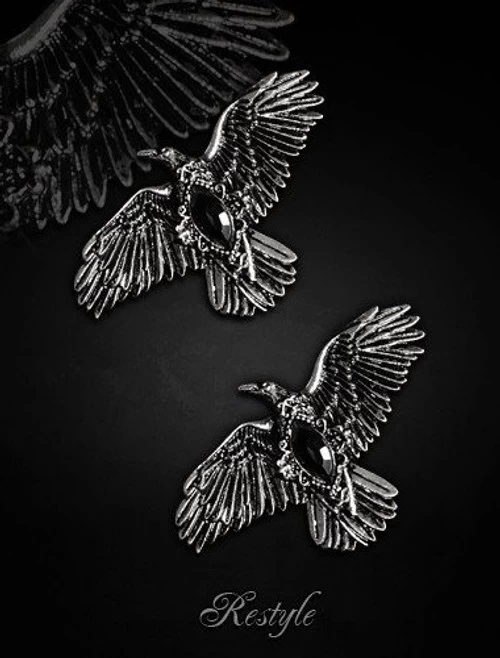 Restyle Black Diamond Raven Hair Clips (pair) 3 Restyle Black Diamond Raven Hair Clips (pair)