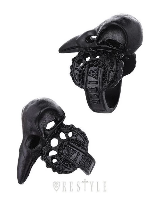 Restyle Black Witch Crow Ring 3 Restyle Black Witch Crow Ring