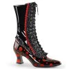 Funtasma Victorian Witch Boots: Red -Fashion Apparel Big C Edit Display 32142.1570695758