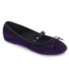 Demonia Drac Velvet Flats: Purple -Fashion Apparel Big C Edit Display 39690.1551150110