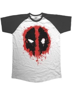 Marvel Deadpool Splat Icon Raglan T-Shirt - XL