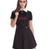 Banned Alternative Pinstripe Pinafore / Skirt Combo