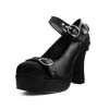 T.U.K. Cross Strap Platform Pump -Fashion Apparel Big C Edit Display 47971.1565499052