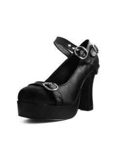 T.U.K. Cross Strap Platform Pump