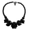 Kreepsville 666 Skull Collection Necklace: Black 2 Kreepsville 666 Skull Collection Necklace: Black -Fashion Apparel Big C Edit Display 50557.1562554992