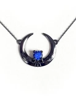 Rogue + Wolf Eclipse Black Silver Necklace