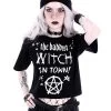 Restyle Baddest Witch In Town Crop Top -Fashion Apparel Big C Edit Display 63888.1575274624
