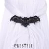Restyle Lace Bat Hair Clip: Black