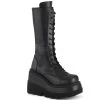 Demonia Shaker Mid-Calf Boots: Matte Black - PRE-ORDER