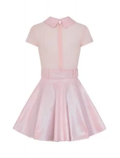 Collectif Adore Glitter Skater Dress: Pink - 4XL -Fashion Apparel Big C Edit Dress Back 10806.1618305785