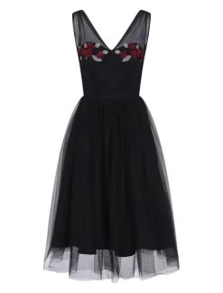 Collectif Claudette Occasion Swing Dress - Small