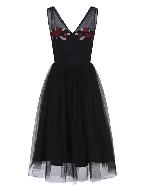 Collectif Claudette Occasion Swing Dress - Small 3 Collectif Claudette Occasion Swing Dress - Small