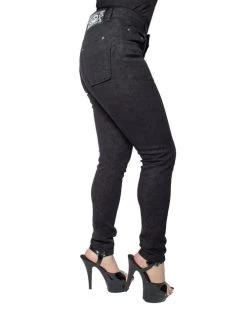 Kreepsville 666 Unisex Skinny Jeans: Death Repeat -Fashion Apparel Big C Edit Female Right Side 12144.1645631422