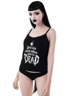 Killstar Dead Sleepy Sleep Vest - XS And Small -Fashion Apparel Big C Edit Front 1 15602.1581504476