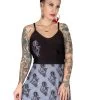 Too Fast Deep V Skull Rose Skater Dress -Fashion Apparel Big C Edit Front 1 29732.1605279967