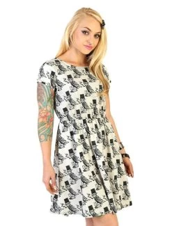 Lucky 13 Poe Skater Dress - Large And 2XL -Fashion Apparel Big C Edit Front 2 09978.1579596054
