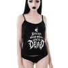 Killstar Dead Sleepy Sleep Vest - XS And Small -Fashion Apparel Big C Edit Front 2 53255.1581504485