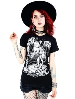 Restyle Ominous Cat T-Shirt 10 Restyle Ominous Cat T-Shirt -Fashion Apparel Big C Edit Front 3 33655.1562999006
