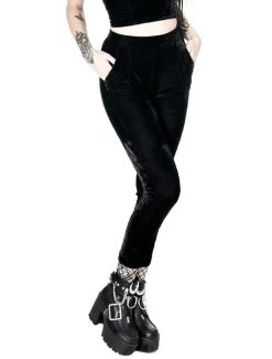 Restyle Black Velvet Pants - 2XL And 3XL 18 Restyle Black Velvet Pants - 2XL And 3XL -Fashion Apparel Big C Edit Front 3 69458.1558935012