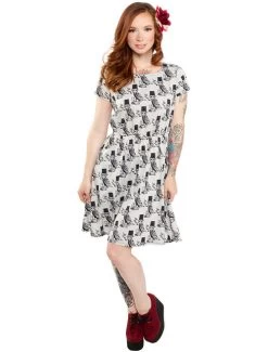 Lucky 13 Poe Skater Dress - Large And 2XL -Fashion Apparel Big C Edit Front 4 50847.1579596054