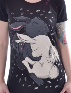 Cupcake Cult Dream Bunny T-Shirt 7 Cupcake Cult Dream Bunny T-Shirt -Fashion Apparel Big C Edit Front CLose 99395.1565164309